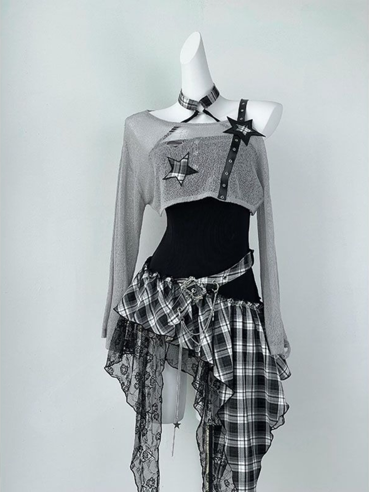 Cover Up Kaftan - 2000s y2k picante menina design conjuntos