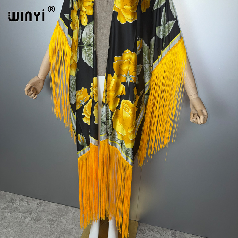 Winyi áfrica kimono cover-ups  - Cover Up Kaftan avaliação e preço