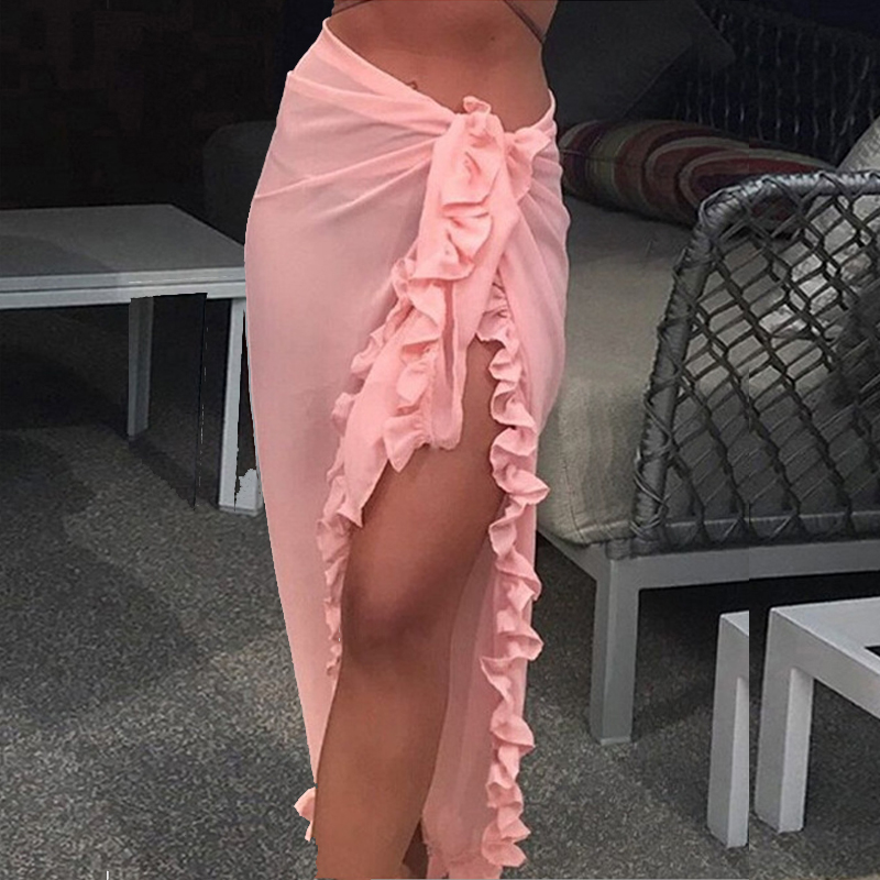 Mulheres sexy sheer bikini cob - Cover Up Kaftan avaliação e preço